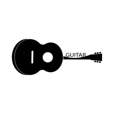 gitar simgesi logo vektörü