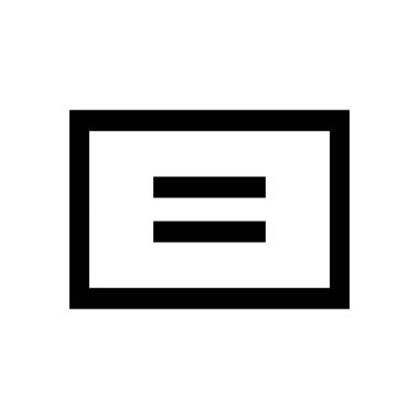 Eşitlik simgesi logo vektörü