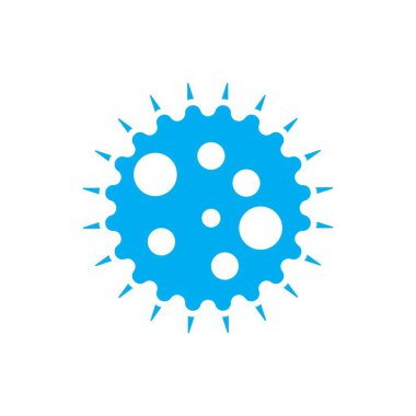 Virüs, bakteri illüstrasyon logo vektörü