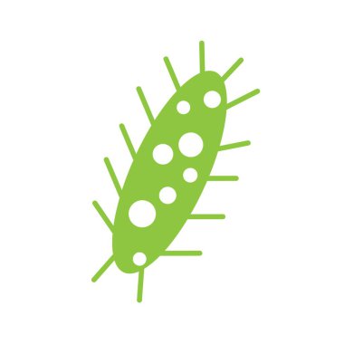 Virüs, bakteri illüstrasyon logo vektörü