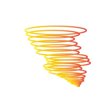 Tornado illüstrasyon logo vektör tasarımı