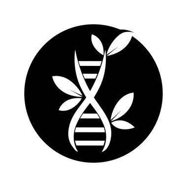 Yaprak, DNA illüstrasyon vektör tasarımı
