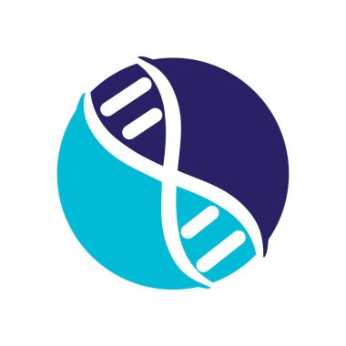 DNA illüstrasyon simgesi logo vektörü