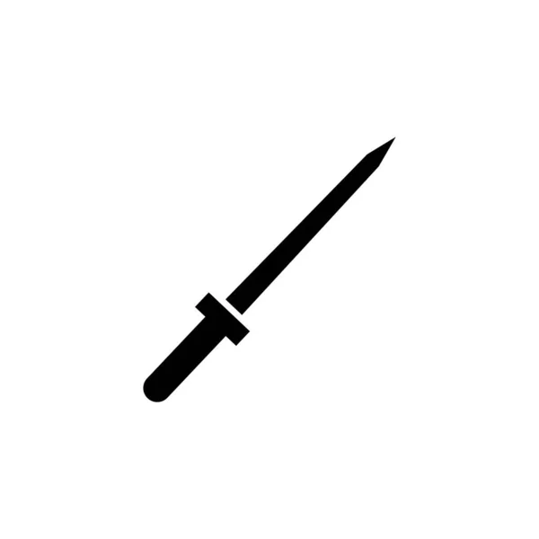 Schwert Symbol Logo Vektor — Stockvektor