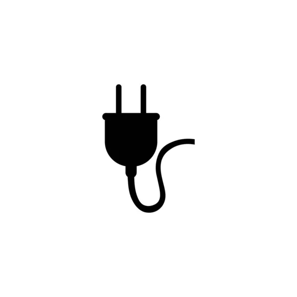 Icône Prise Électrique Logo Vecteur — Image vectorielle