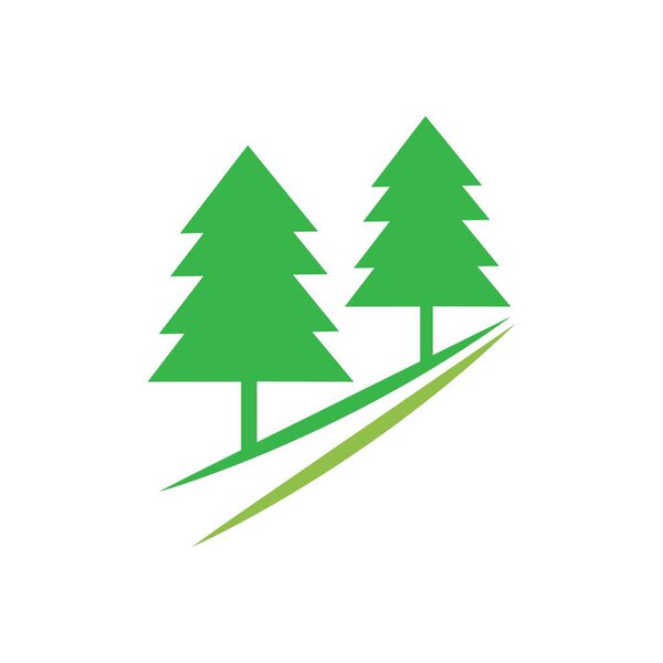 вектор логотипа кедрового дерева