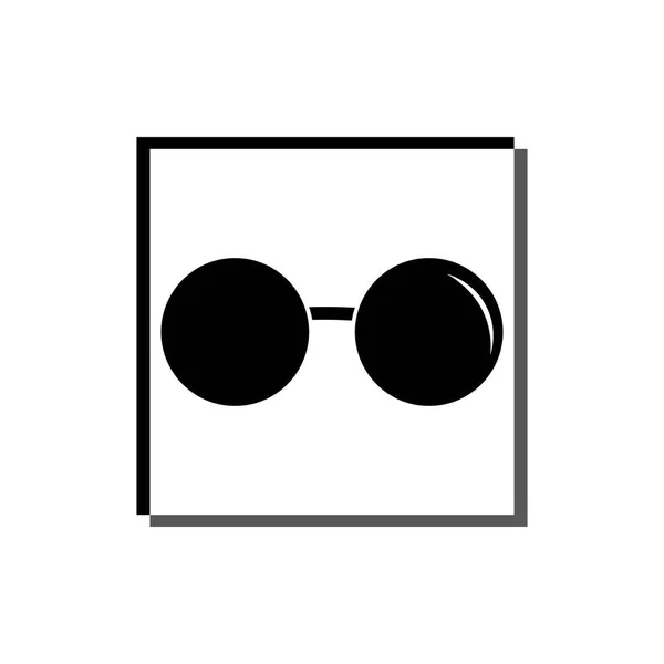 Vettoriale Logo Icona Vetro Occhio — Vettoriale Stock