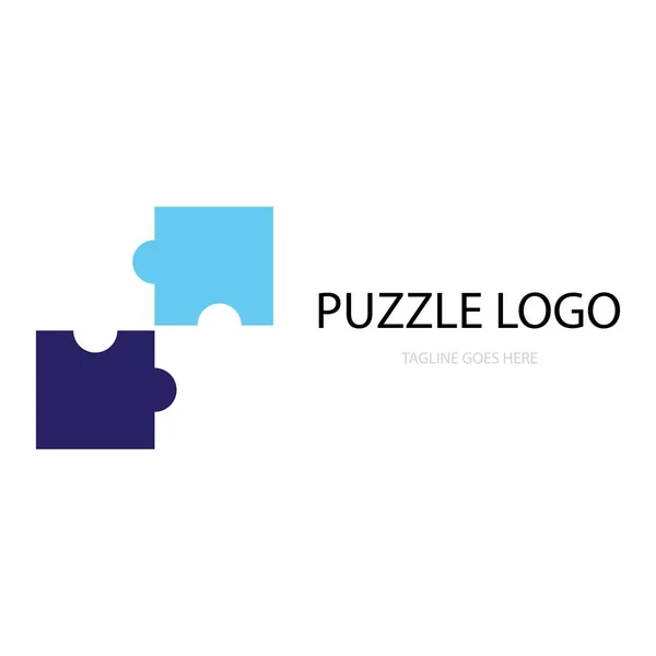 Puzzle Icona Logo Vettoriale — Vettoriale Stock