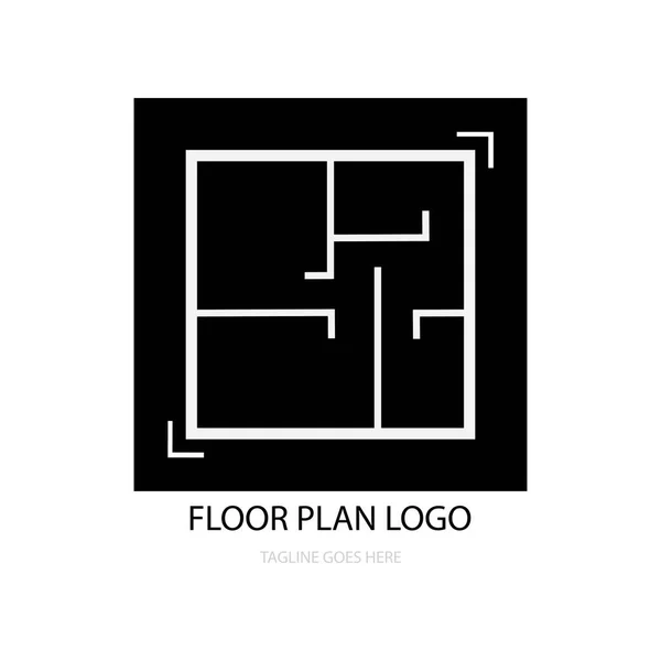 Plattegrond Pictogram Logo Vector — Stockvector