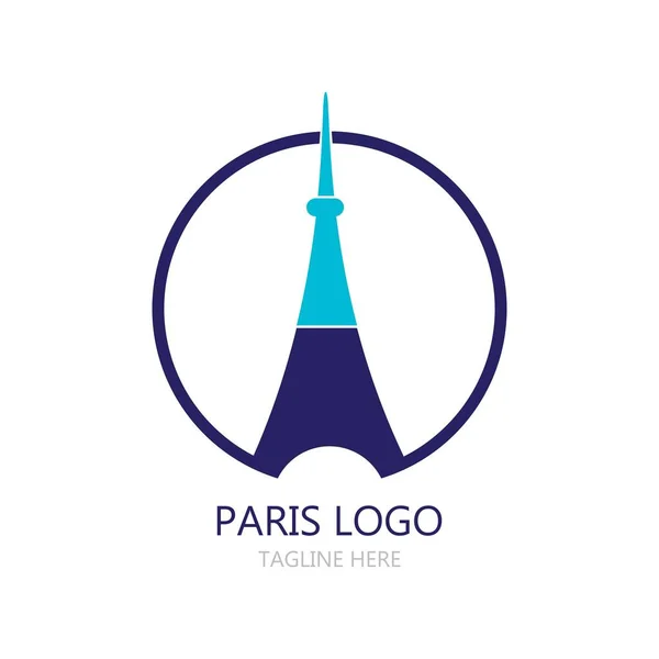 Paris Icoon Logo Vector — Stockvector