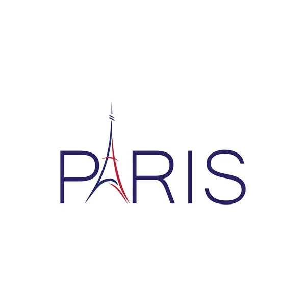 Paris Ikon Logotyp Vektor — Stock vektor