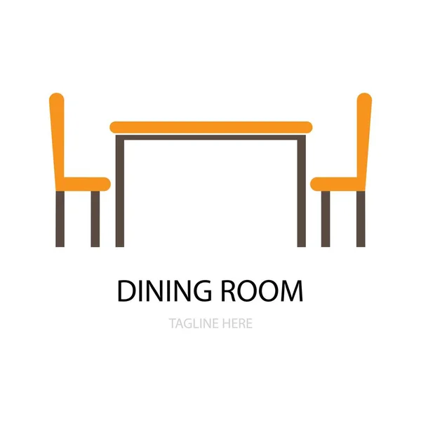 stock vector dining room icon logo vector