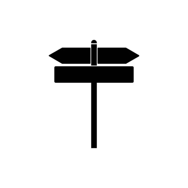 Signo Tráfico Icono Logo Vector — Archivo Imágenes Vectoriales