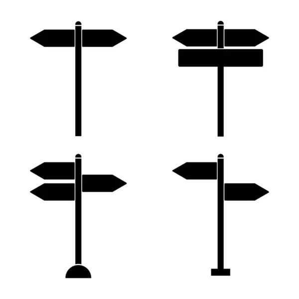 Yol Simgesi Logo Vektörü — Stok Vektör