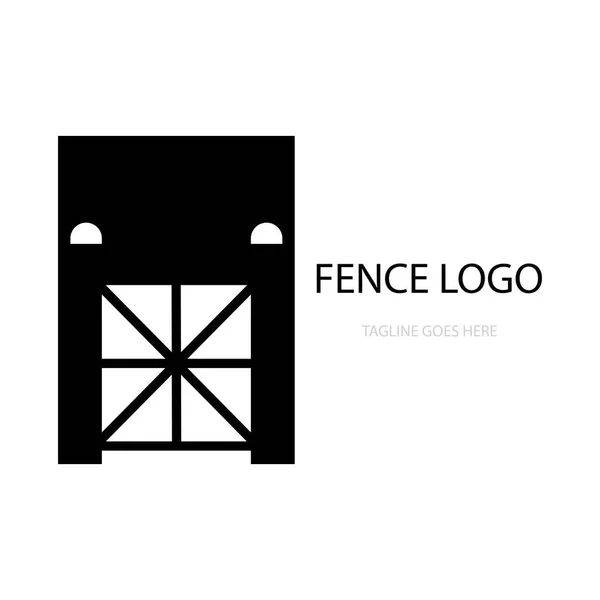 Διάνυσμα Λογότυπο Φράχτη Εικονίδιο — Διανυσματικό Αρχείο
