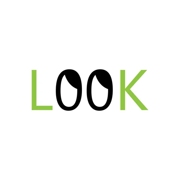 Look Logo Icoon Vector — Stockvector