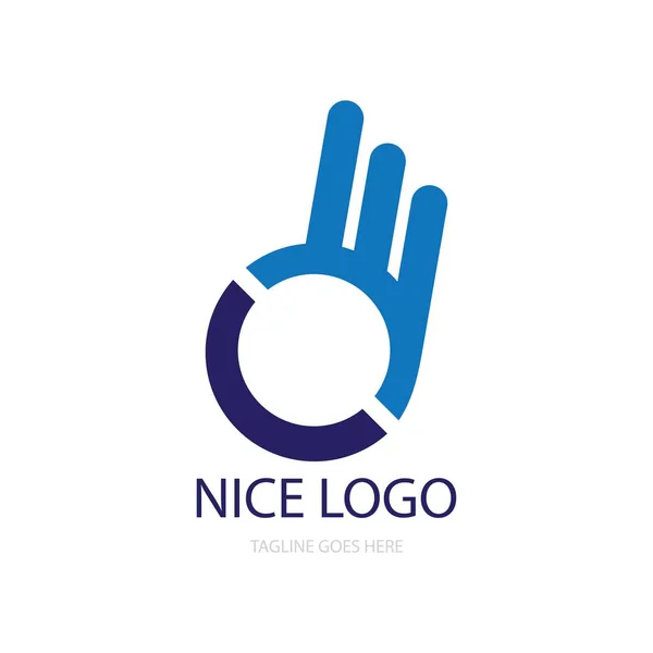 Design Vetor Logotipo Ícone Agradável —  Vetores de Stock