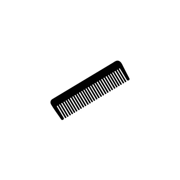 Peigne Noir Illustration Logo Vecteur — Image vectorielle