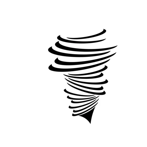 Tornado Illustration Logotyp Vektor Design — Stock vektor