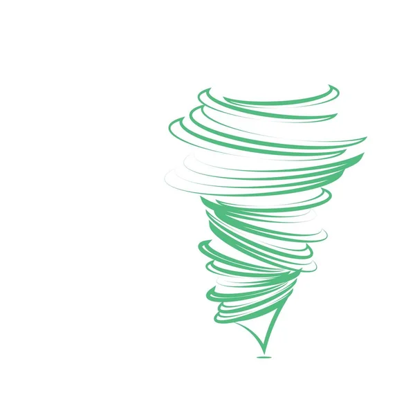 Tornado Illüstrasyon Logo Vektör Tasarımı — Stok Vektör
