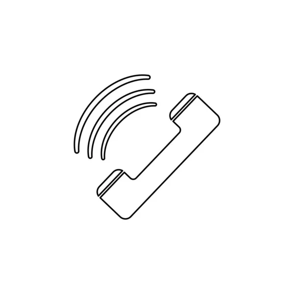 Klingeln Telefon Illustration Logo Vektor — Stockvektor