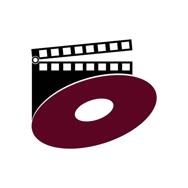 Векторний Логотип Плівки Кіно Ілюстрації — стоковий вектор