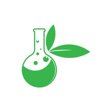 Laboratuvar, laboratuvar illüstrasyon logo vektörü