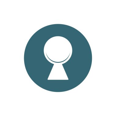 anahtar deliği illüstrasyon logo vektörü ücretsiz