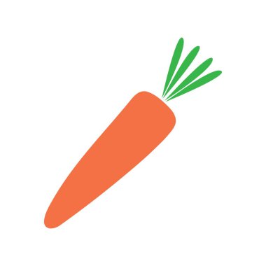 Havuç illüstrasyon logo vektör tasarımı