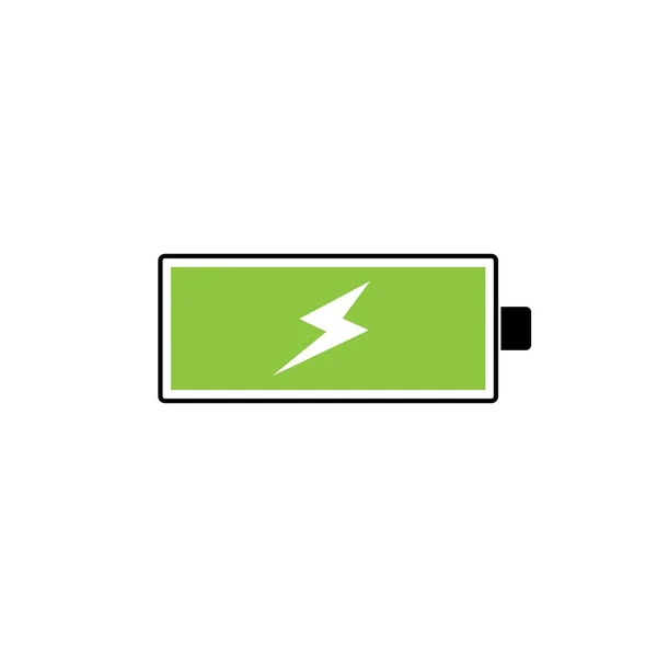 Illustration Batterie Icône Logo Vecteur — Image vectorielle