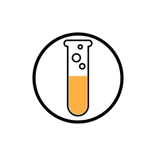 Laboratorio Laboratorio Illustrazione Logo Vettore — Vettoriale Stock