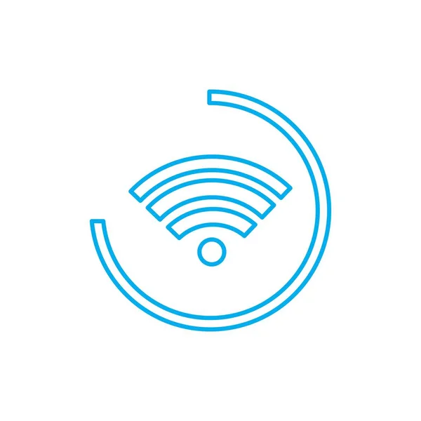 Free Wifi Illustration Logo Vector — Stock Vector