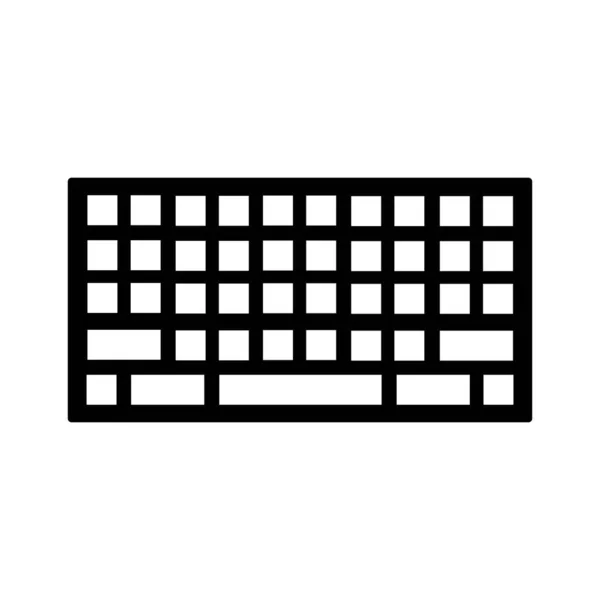 Векторный Дизайн Логотипа Клавиатуры — стоковый вектор