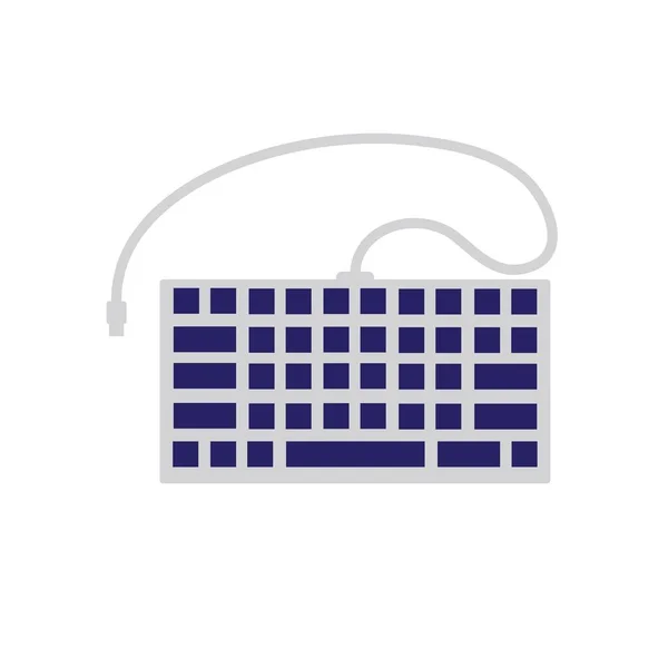 Tastatur Illustration Logo Vektor Design — Stockvektor