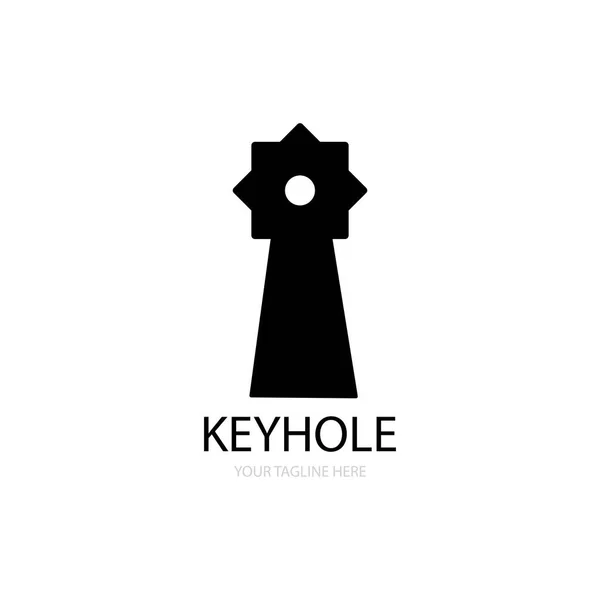 Keyhole Ilustracja Logo Wektor Darmo — Wektor stockowy
