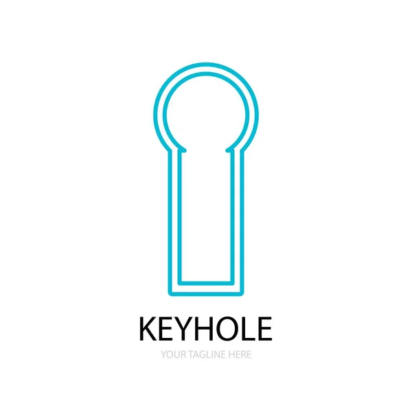 Keyhole Ilustracja Logo Wektor Darmo — Wektor stockowy