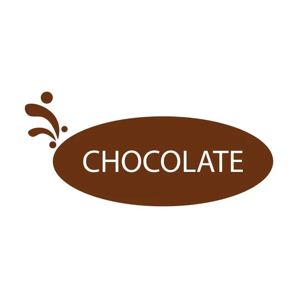 Schokolade Illustration Logo Vektor Design — Stockvektor