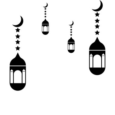 İslami din illüstrasyon logo vektör tasarımı