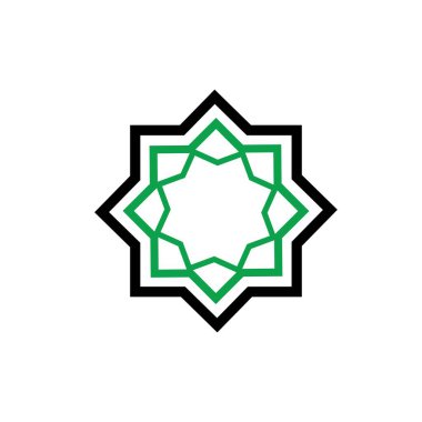 İslami din illüstrasyon logo vektör tasarımı