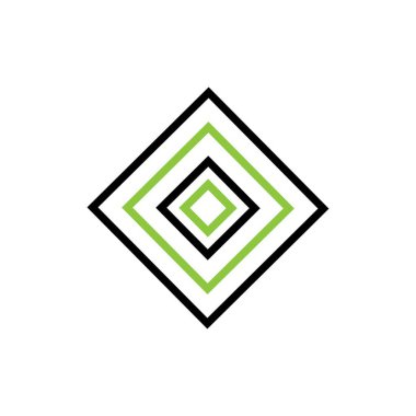 Küp teknolojisi, kare ticari logo vektörü