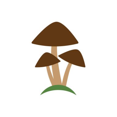 mantar illüstrasyon logo vektör tasarımı 