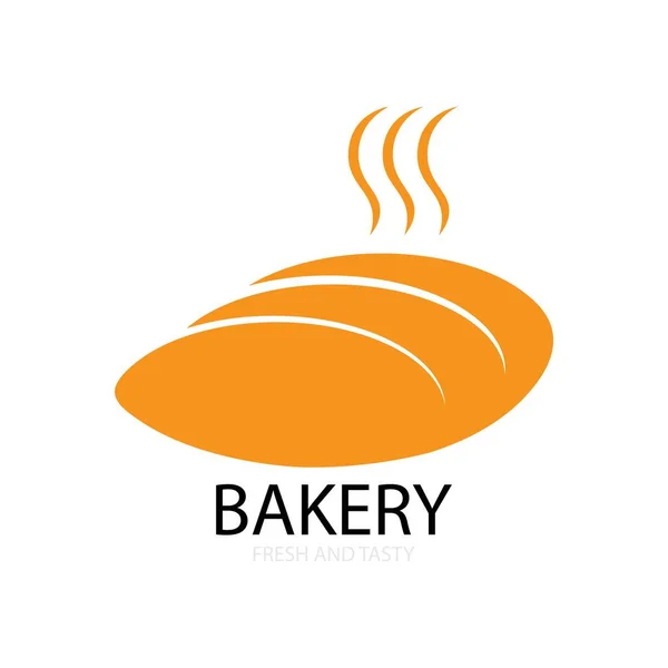 Bakkerij Brood Illustratie Logo Vector Ontwerp — Stockvector