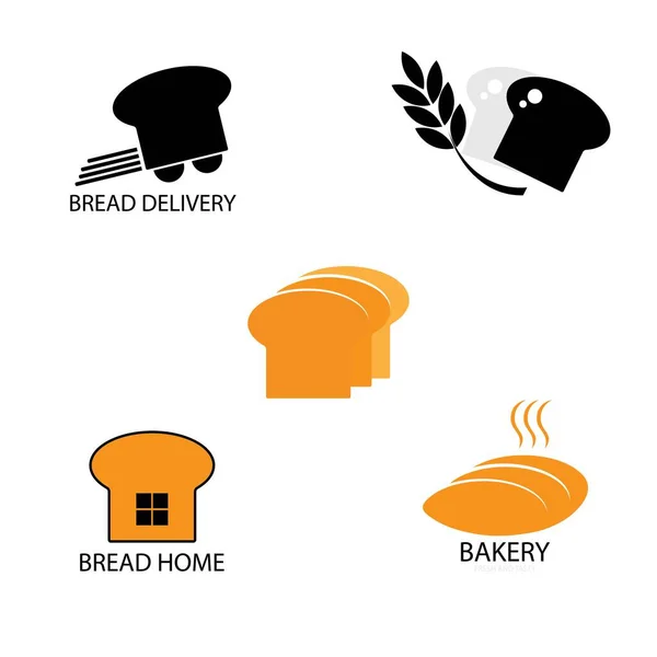 Boulangerie Pain Illustration Logo Vectoriel Design — Image vectorielle