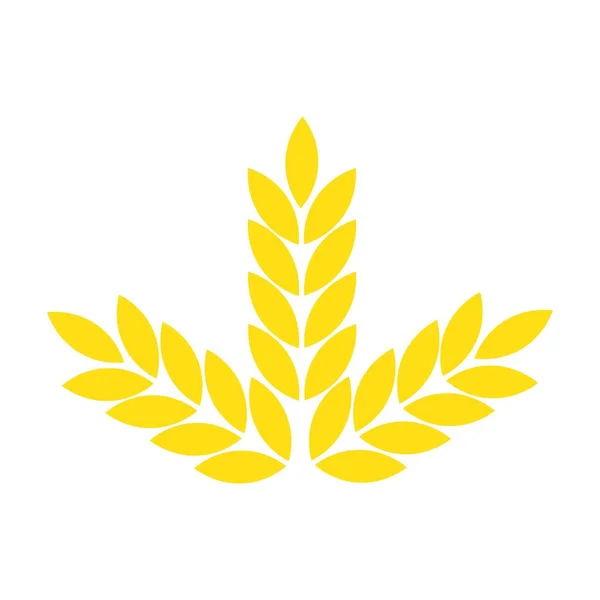 Векторный Дизайн Логотипа Пшеничной Иллюстрации — стоковый вектор