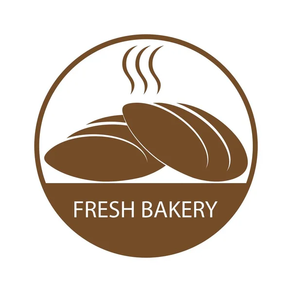 Brown Bakery Illustration Logo Vector Design — Stock Vector