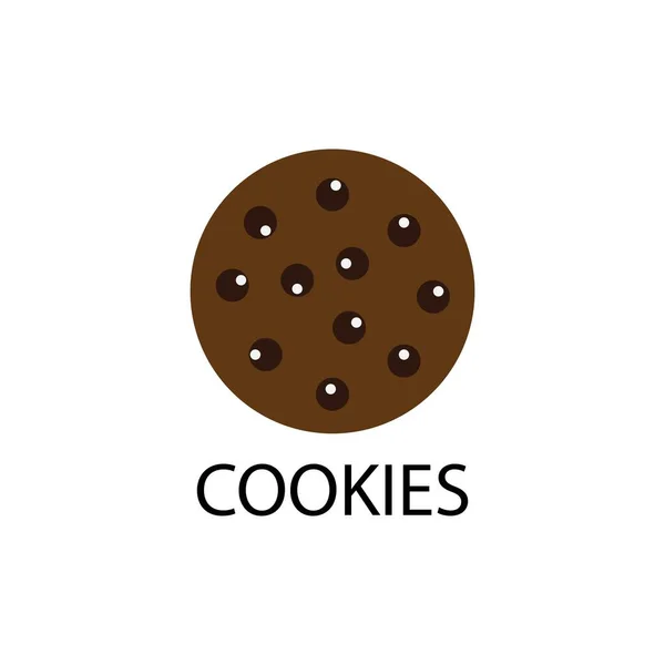 Cookies Biscuit Illustratie Icoon Logo Vector — Stockvector