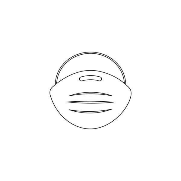 Maska Medyczna Ilustracja Logo Wektor — Wektor stockowy
