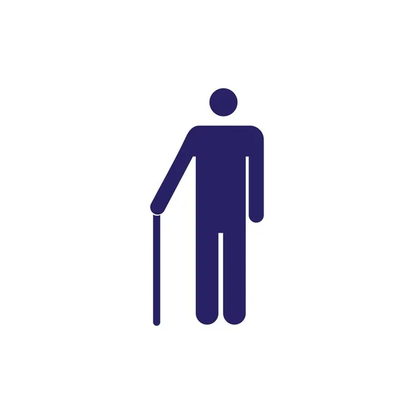 Osób Niepełnosprawnych Ilustracja Logo Wektor Projektu — Wektor stockowy