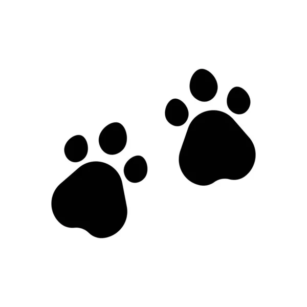 Тварини Сліди Ілюстрація Значок Логотип Вектор — стоковий вектор