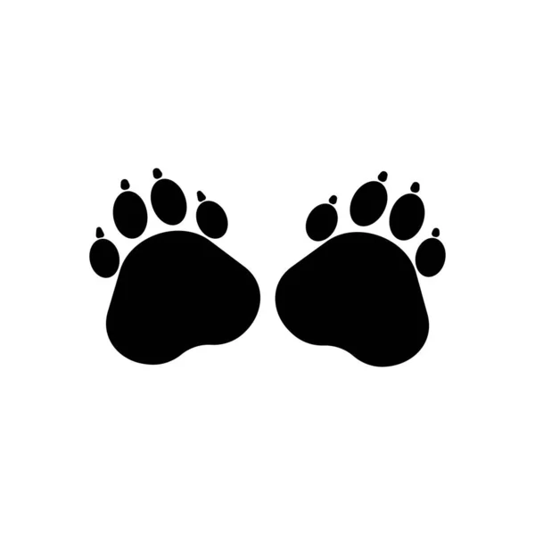 Animals Footprints Illustration Icon Logo Vector — Stock Vector